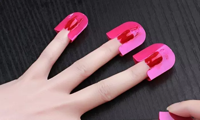 Nail Polish Application Protectors Stencil Kit (26 Pcs) - Second Medium