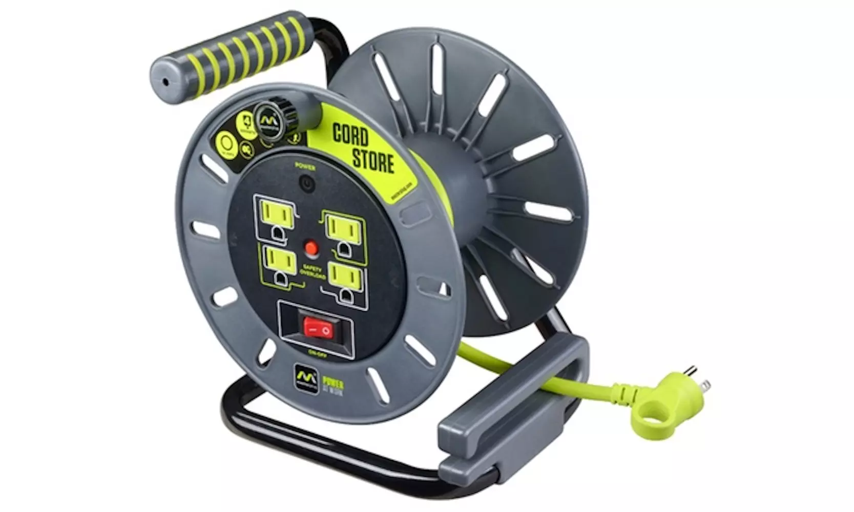 Masterplug Extension Cord Reels and Accessories (3' Reel, 40', 60', or 80' Cord) - Primary Image