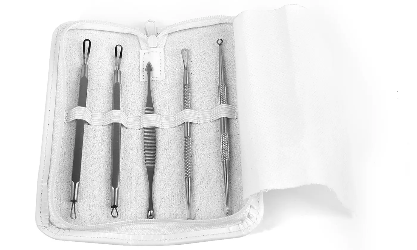iMounTEK 6-Piece Blackhead & Blemish Remover Kit with Stainless Steel Extractors