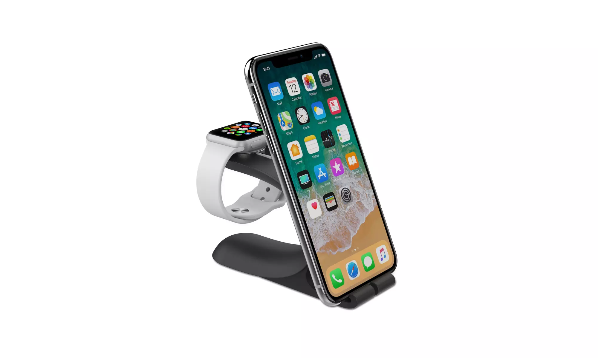 2 in 1 Charging Stand for Apple Watch and Smartphones - Primary Image