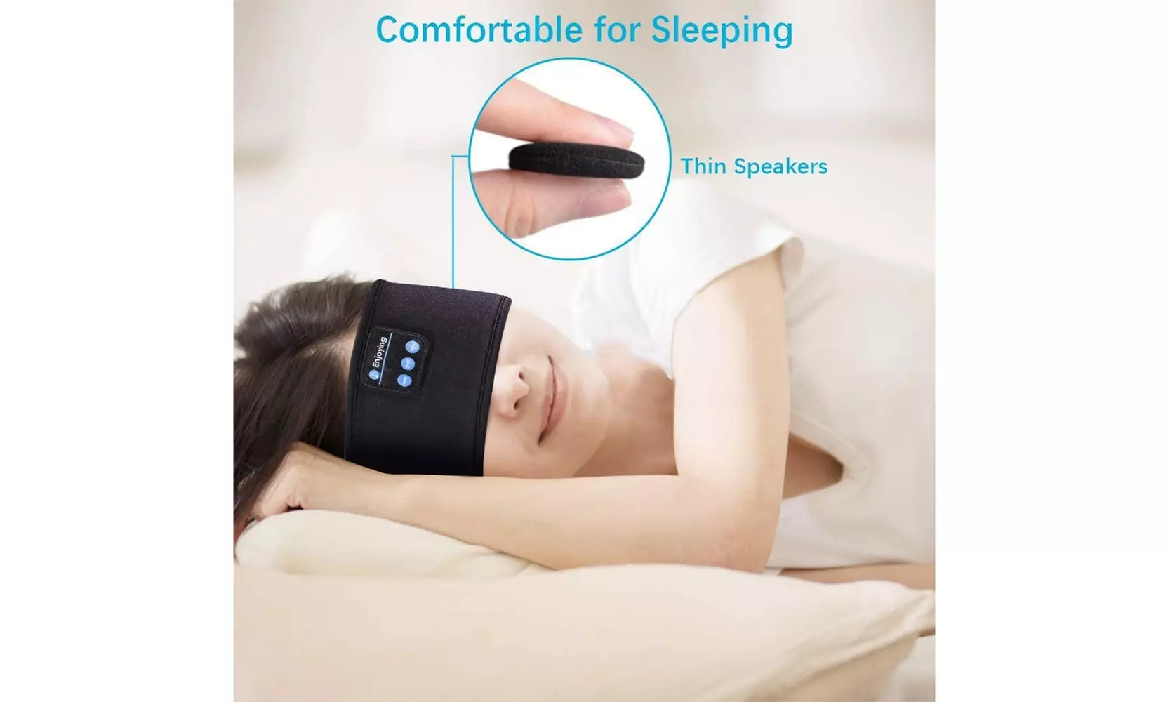 Wireless Bluetooth Stereo Headband Headphones Sleep Headphones Headband
