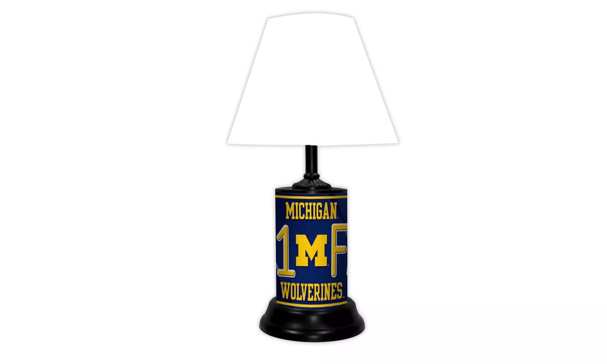 NCAA 18-inch Desk/Table Lamp with Shade, #1 Fan with Team Logo