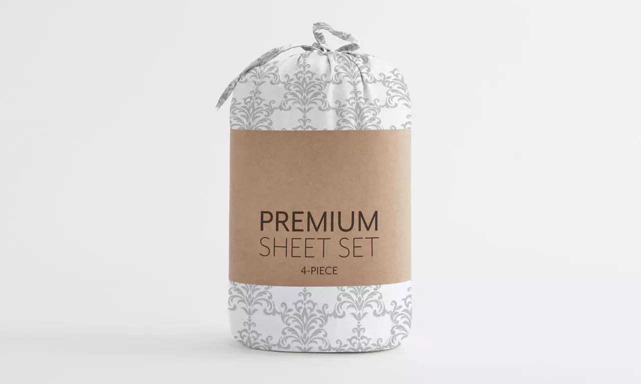 Home Collection Premium Ultra Soft Pattern 4 Piece Bed Sheets Set