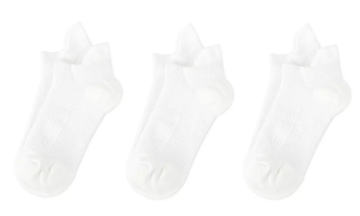 3Pairs Men's Low Cut Athletic Socks Sport Quick Dry Non Slip Ankle Socks 