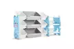 Multi-layered Plastic Kids Storage Organizer Bookcase Toys Shelf - Second Medium