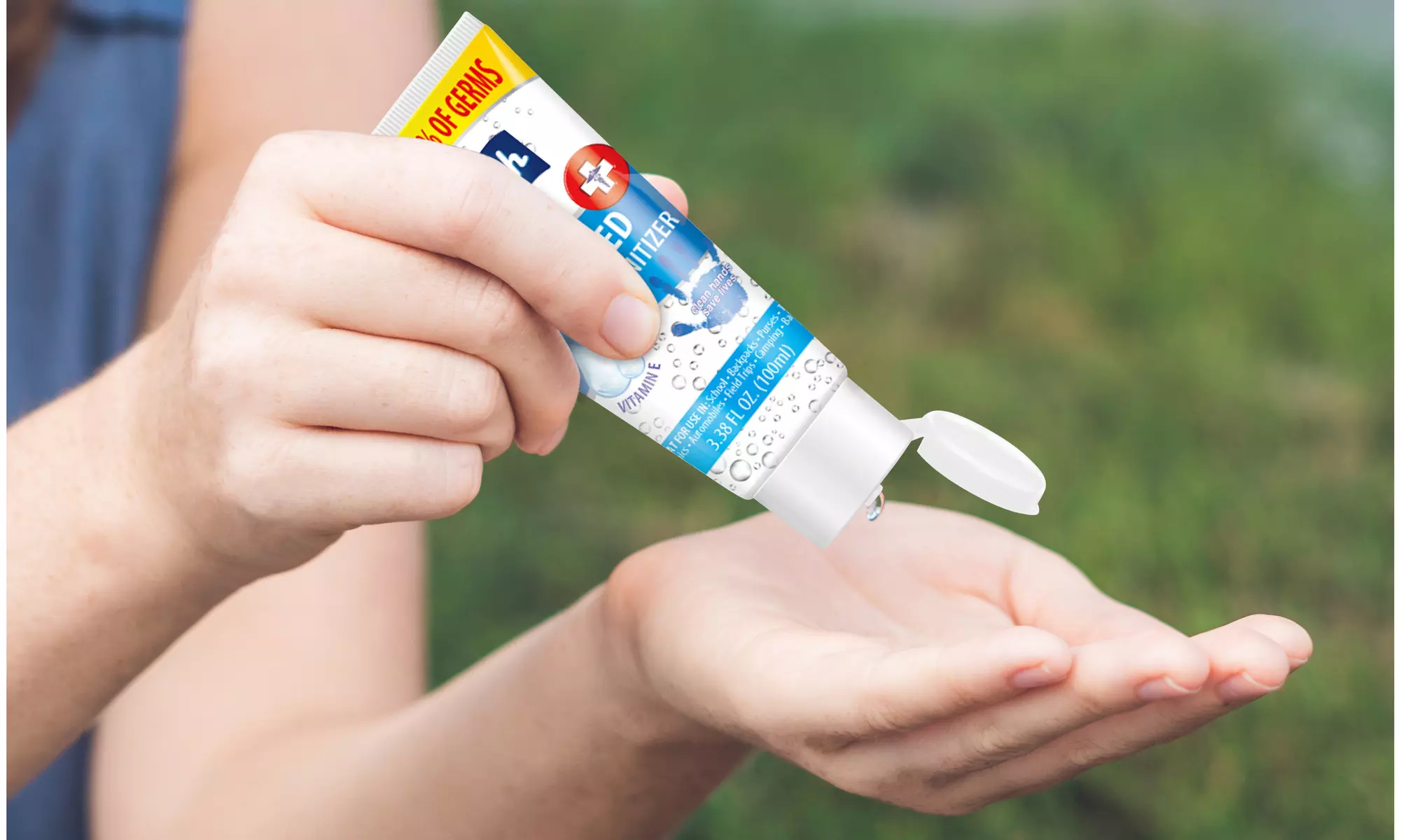 Hand Sanitizer with Vitamin E & 70% Ethyl Alcohol (2-Pack)  - Primary Image