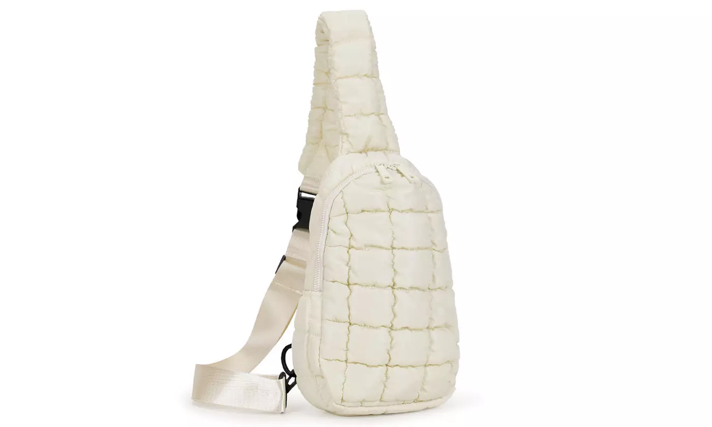 SGDL Holdings Inc Womens Puffy Sling Bag Waist and Crossbody Bag for Travel