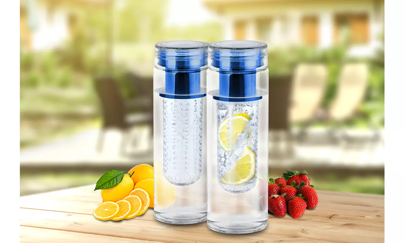 Clearance: InFuzeH20 Fruit-Infuser Water Bottles & Pitcher - Single or 2-Pack
