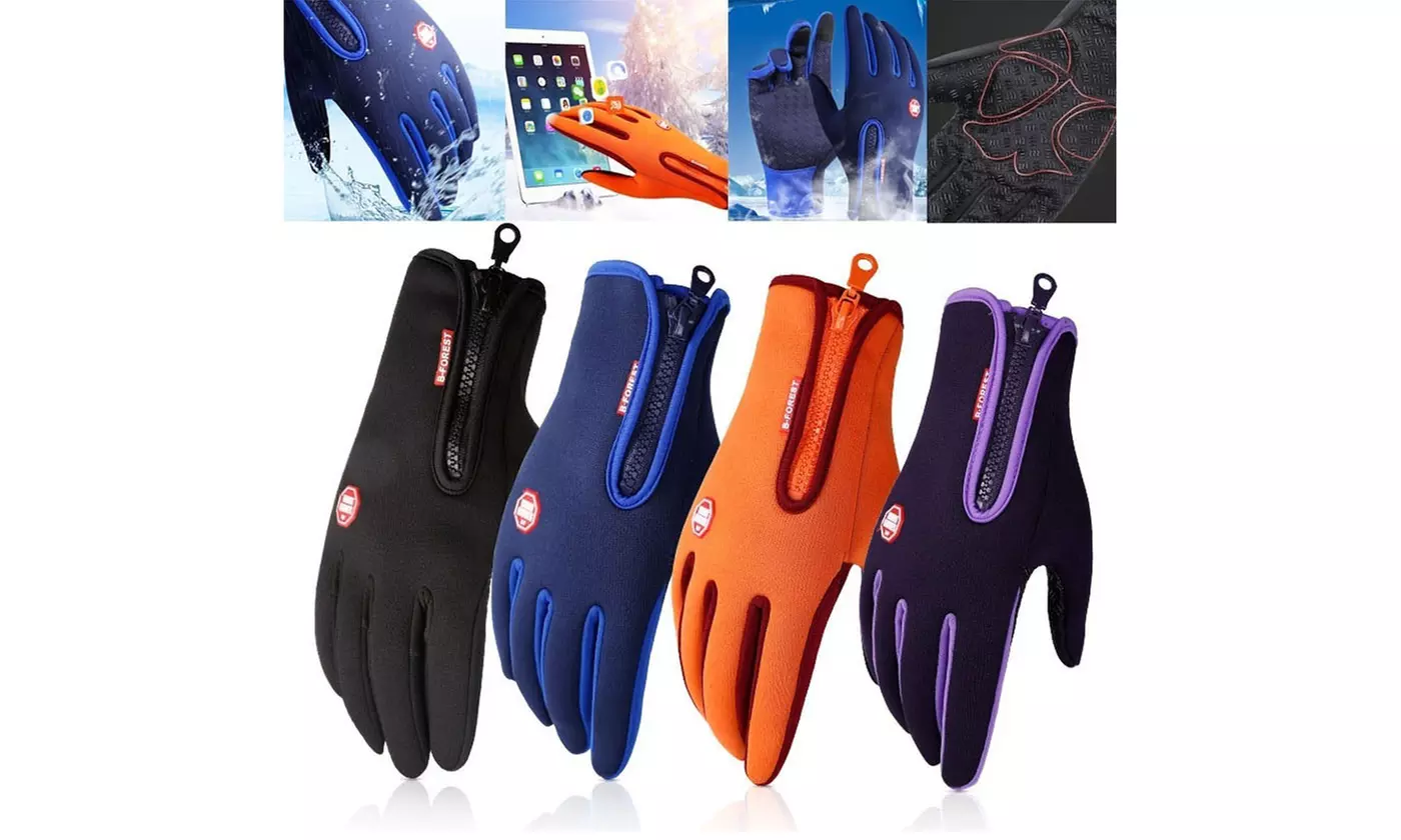 Winter Gloves Warm Windproof Gloves Waterproof Gloves Touch Screen Gloves - Primary Image