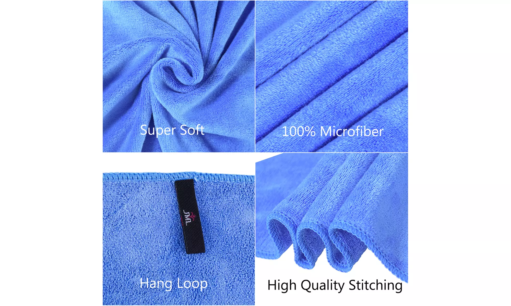 6 Pieces Microfiber Bath Towel Set(27" x 55")