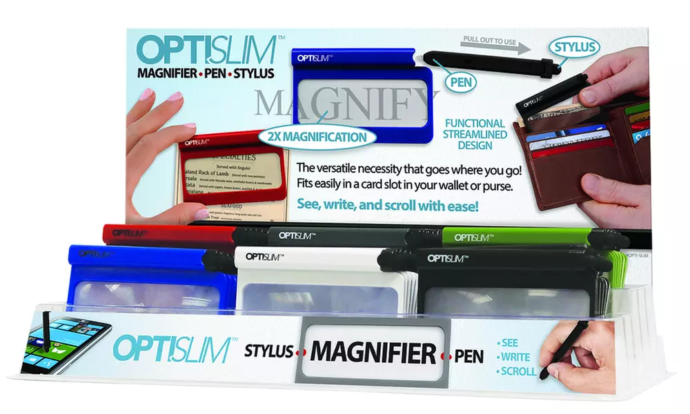 Opti Slim Wallet Magnifier - Primary Image
