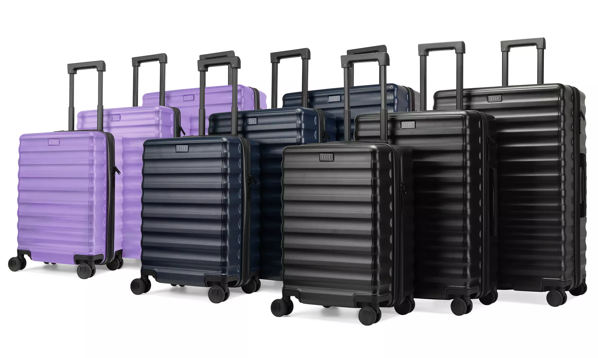 ELLE Excursion 3 Piece Expandable Chic Spinner Luggage Set - Primary Image
