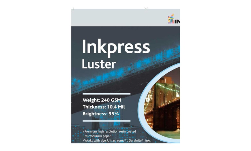 Inkpress PCL851150 Commercial Luster Inkjet Paper 8.5in. X 11in. 50 ...