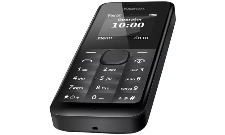 Nokia 105 RM-1135 Dual-Band Factory Unlocked Mobile Phone Black, New - Second Medium