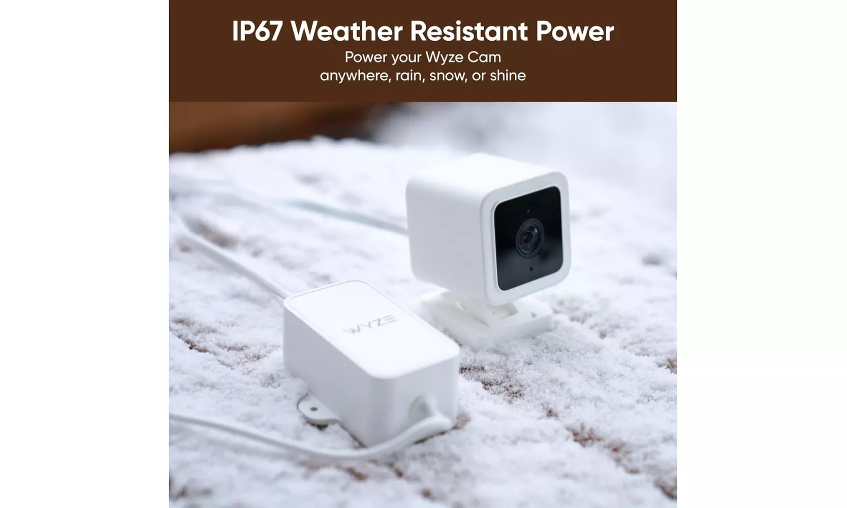 Wyze Outdoor Power Adapter - IP67 Weather Resistant - A Grade Refurbished