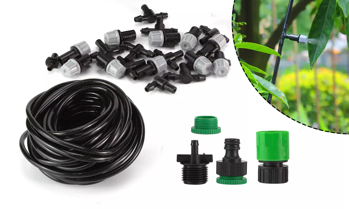 Water Misting Cooling Sprinkler Micro Drip Irrigation System for Patio Garden