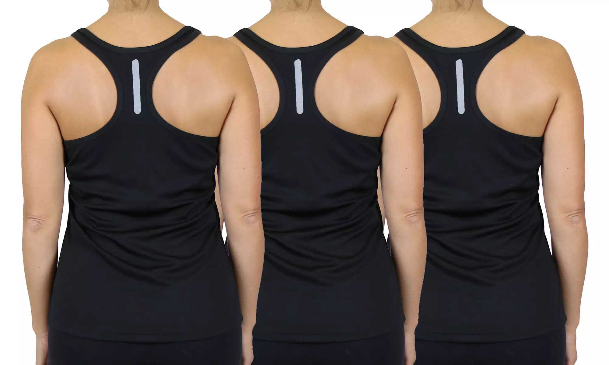 3-Pack Galaxy By Harvic Women's Moisture-Wicking Racerback Tanks (S-3XL)
