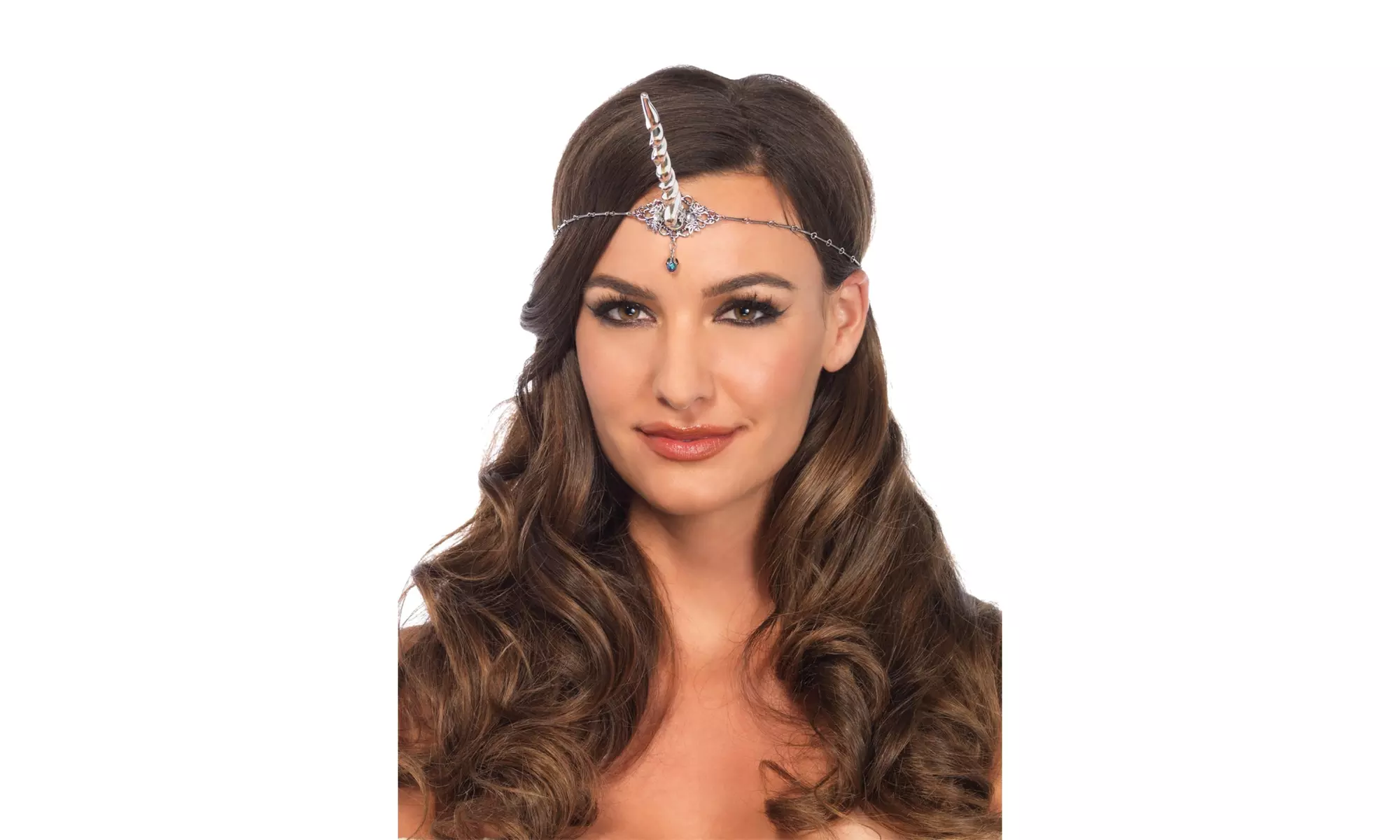 Leg Avenue UA2153 Horn Unicorn Silver Costume - Second Medium