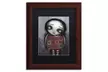 Abril Andrade 'Zombie Girl' Matted Wood Framed Art - Second Medium