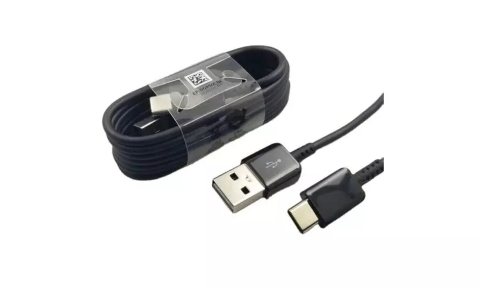 Original New Samsung 45W Dual Port Fast Car Charger with C to C C to USB Cables