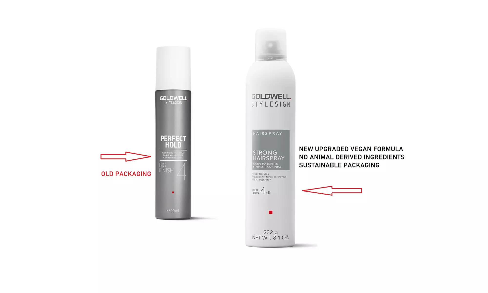 Goldwell Stylesign Hold 4 Strong HairSpray 8.1 Oz, All Hair Textures, Pack of 3