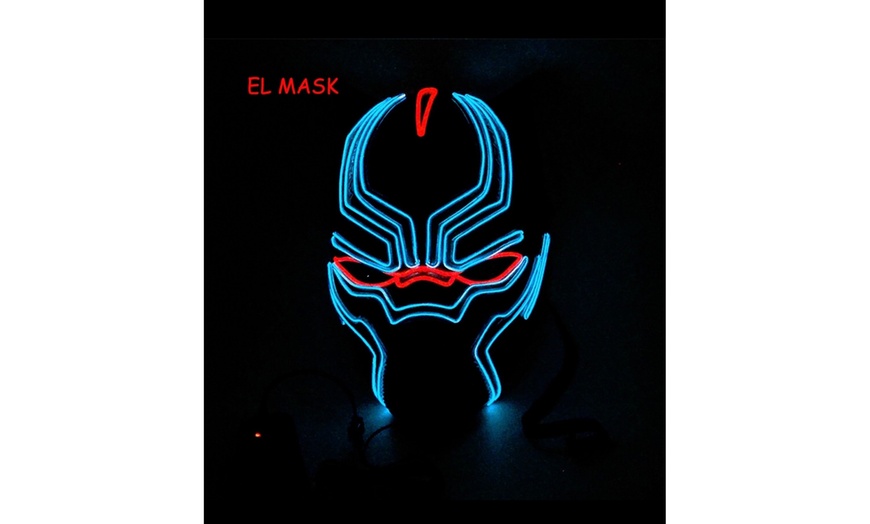 Image 5: Black Panther Halloween led mask