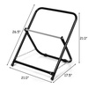 Image 3: Costway Steel Caddy Cable Holder Single Axle Industrial Grade Wire Dispenser