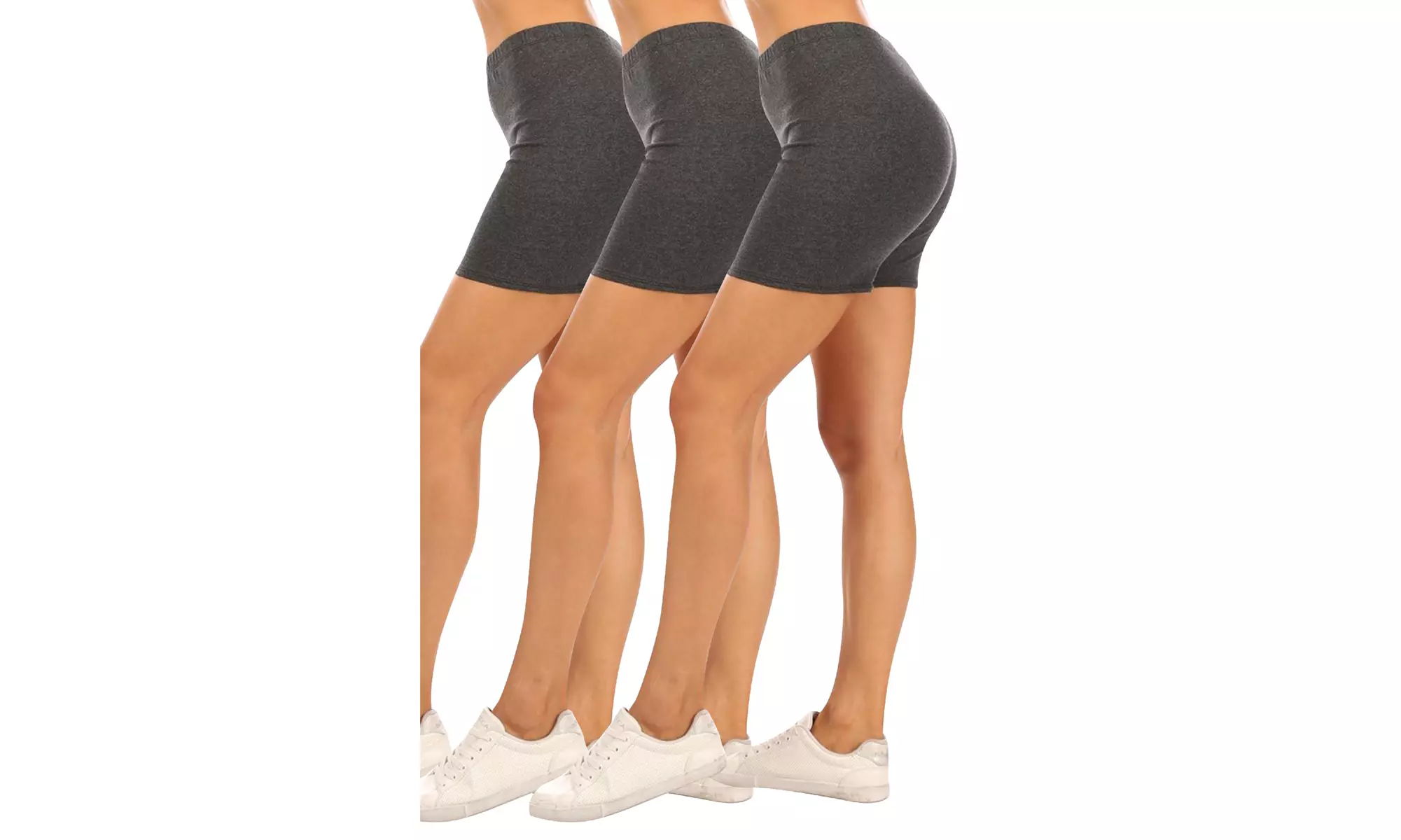 Women's Casual Stretch Cotton Solid Short Pants