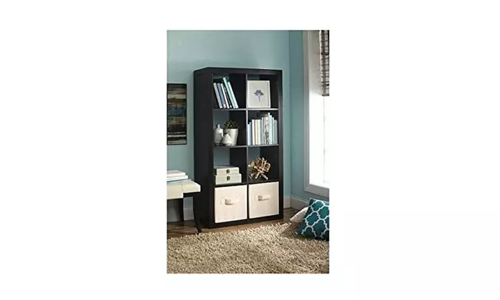 BHG 8 Cube Storage Organizer, Espresso - Primary Image