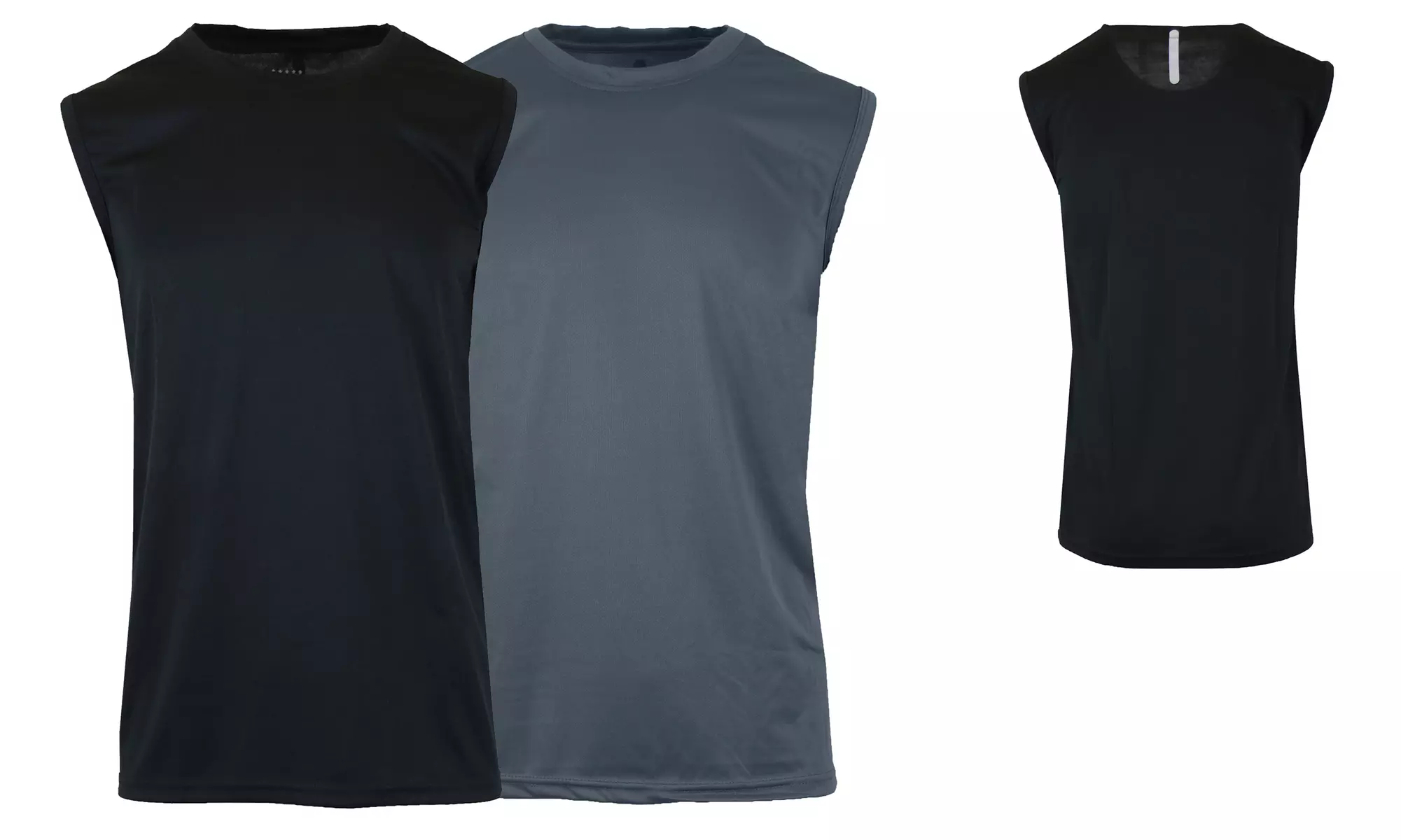 2-Pack Galaxy By Harvic Men's Moisture Wicking Wrinkle Free Performance Tops