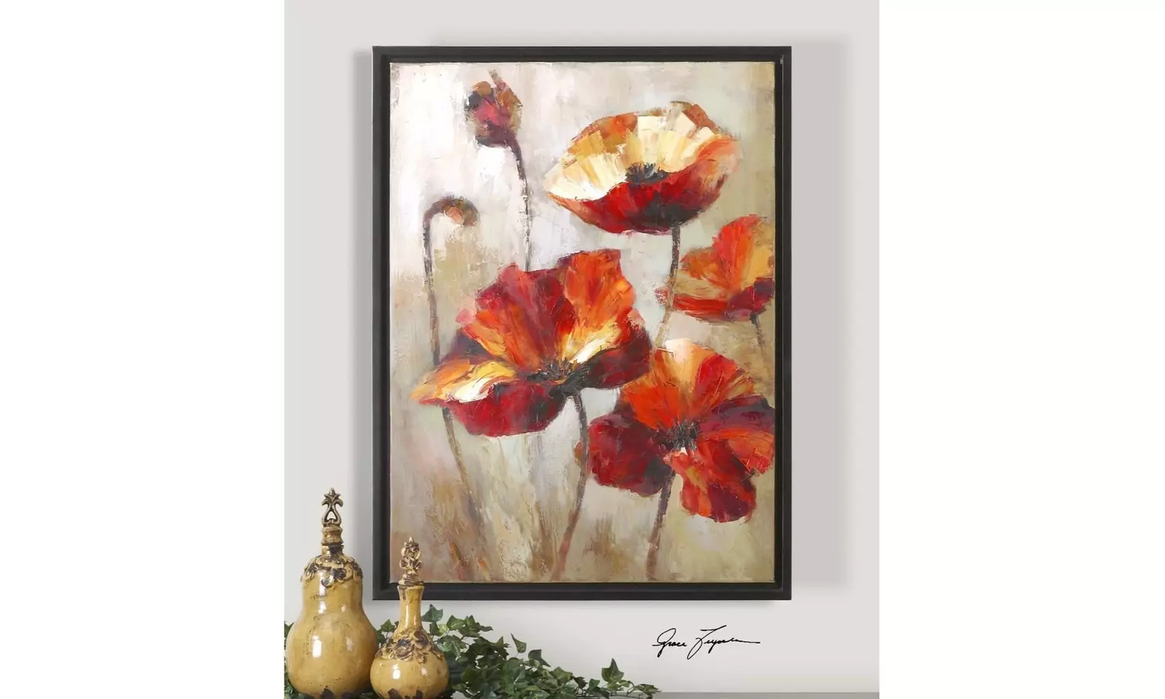Uttermost Window View Floral Art - Second Medium