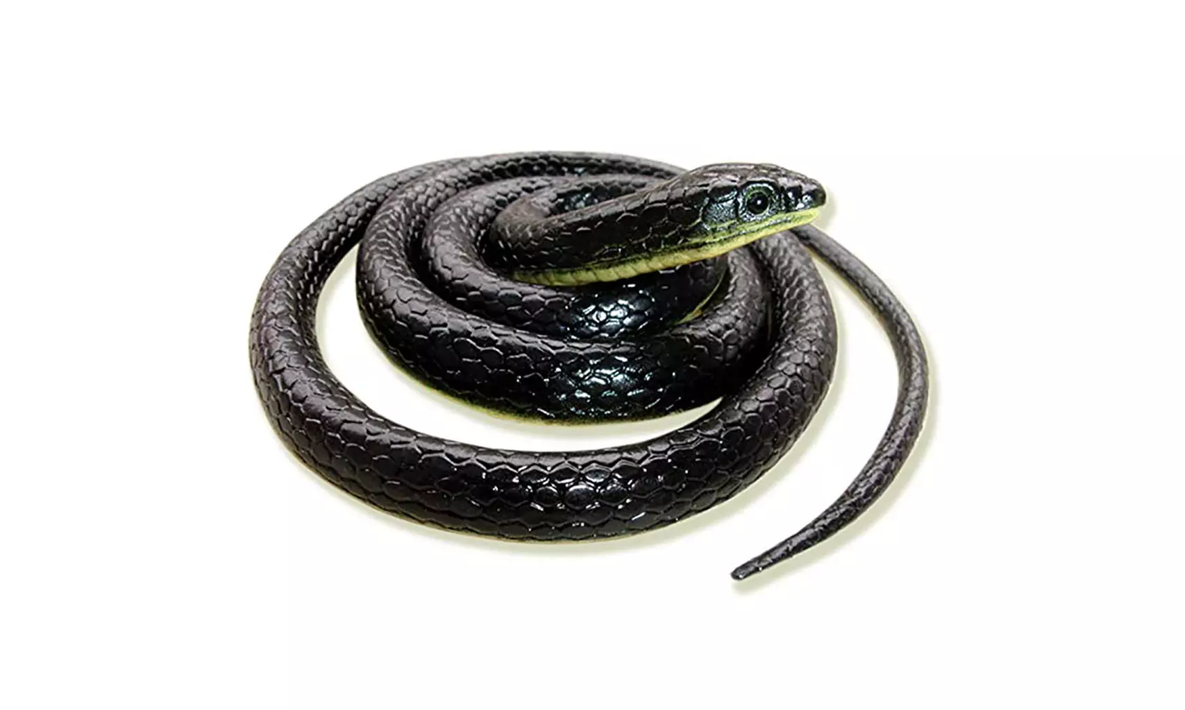 Realistic Fake Rubber Toy Snake Black Fake Snakes 49 Inch Long AprilFool's Day - Primary Image