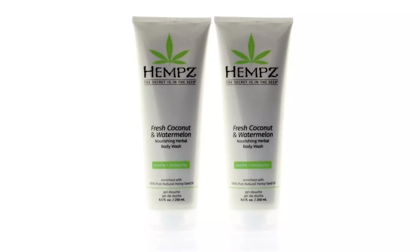 Hempz Fresh Coconut & Watermelon Herbal Body Moisturizer OR Wash (1 OR 2 Pack)