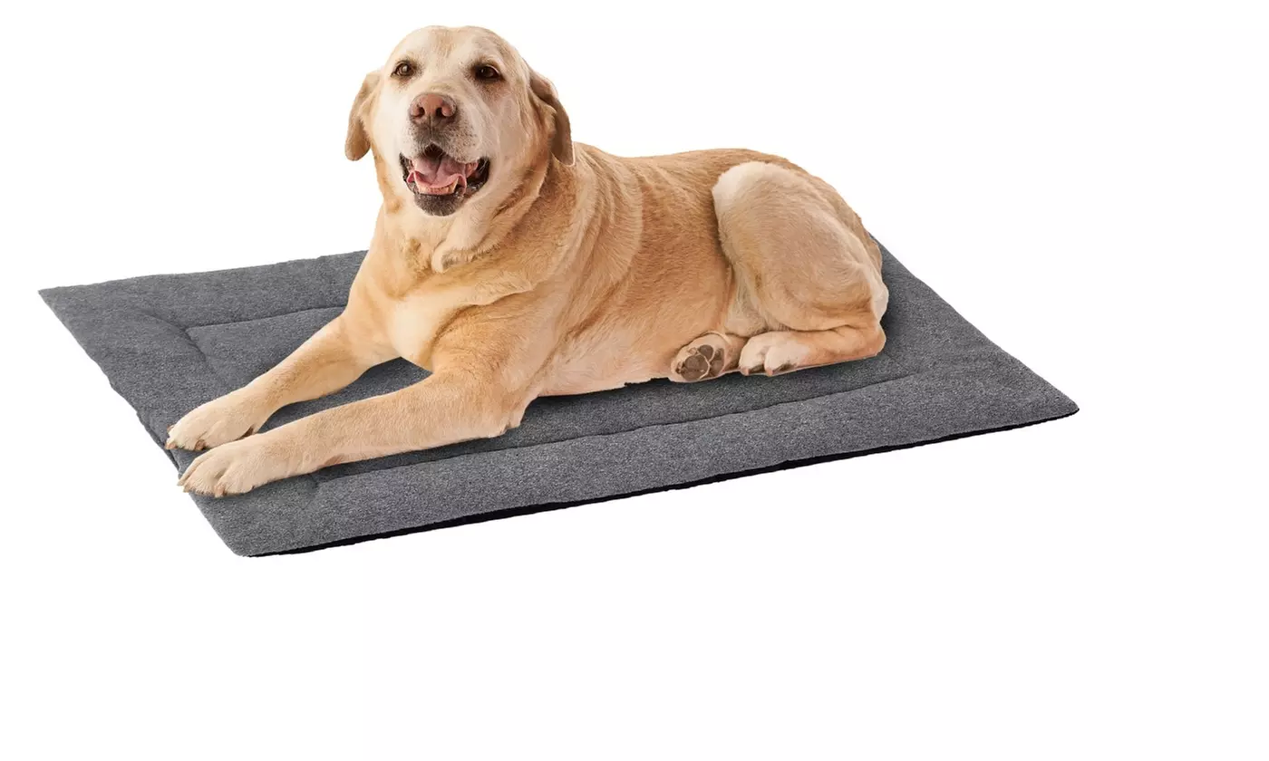 PetLuv Soft Fleece Reversible Dog Bed Mat Comfortable Crate Cushion Pad
