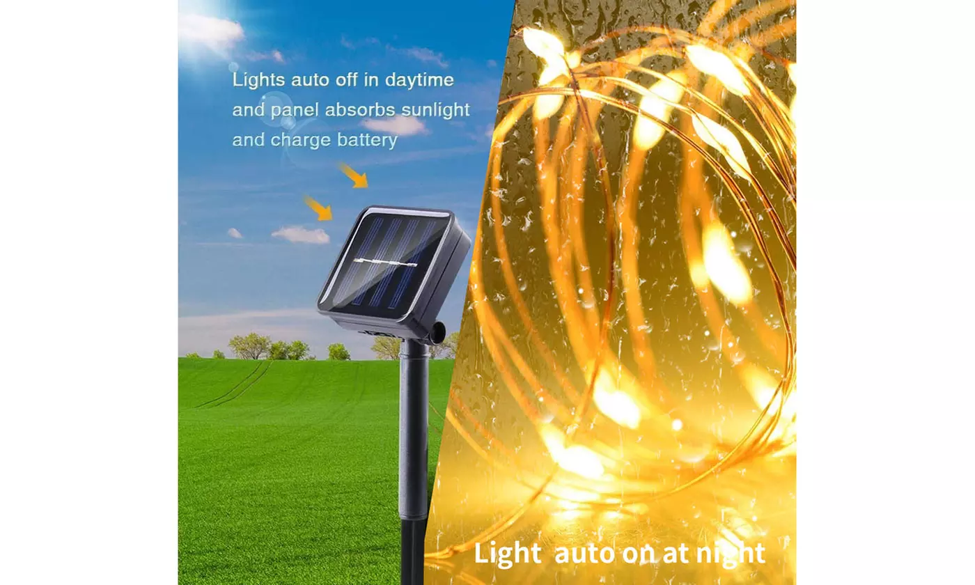 200 Led Solar String Lights Waterproof Fairy Lights for Patio Trees Christmas
