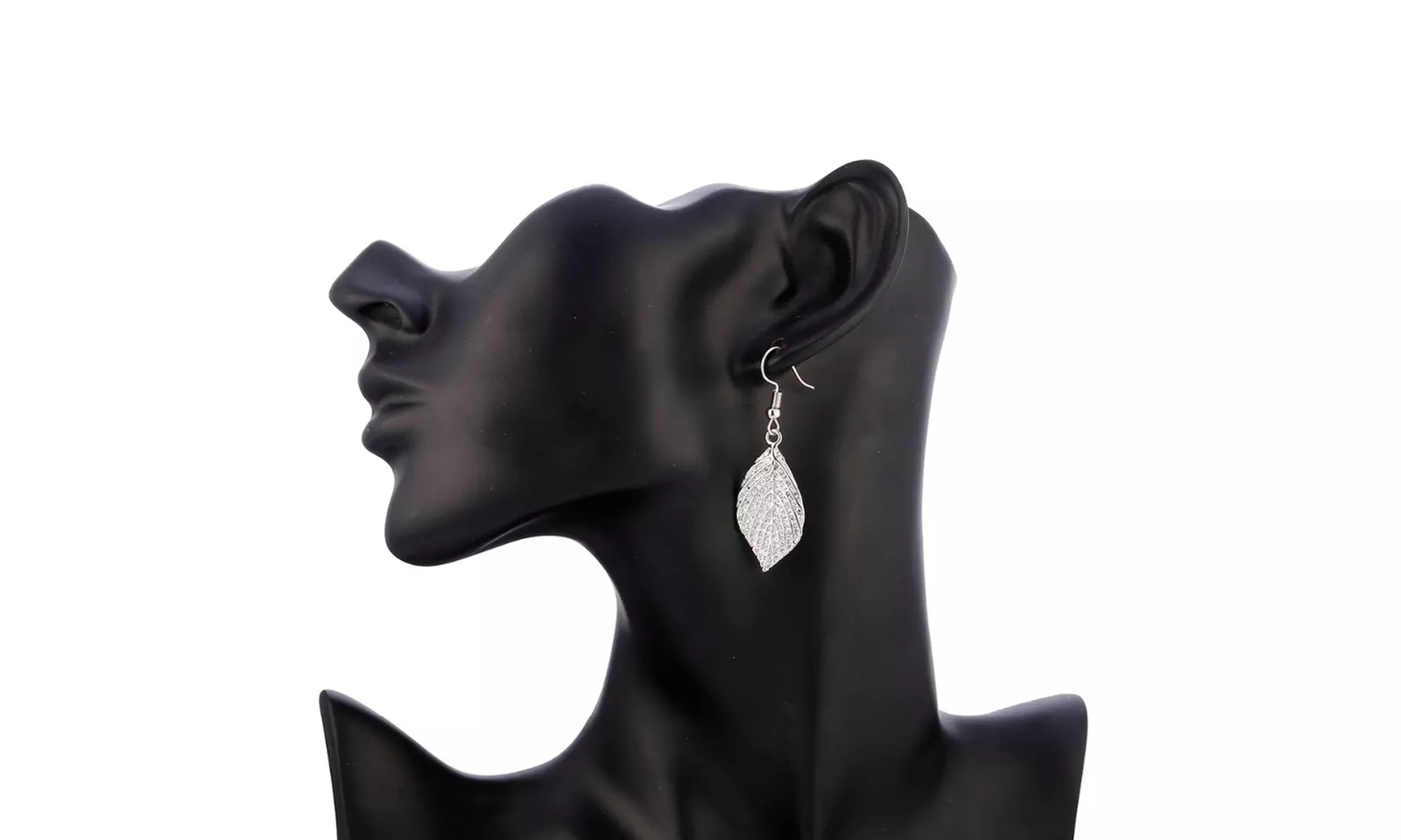 Gold Metal Leaf Drop Elegant Long Leaves Earring For Women Silver/Gold/Rose Gold - Second Medium