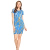 Image 1: Women's Pattern Print Basic Slim Fit Bodycon Short Dress
