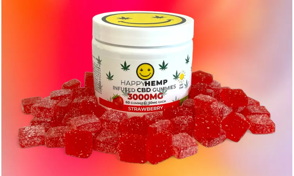 Happy Hemp Infused CBD Gummies Broad Spectrum CBD Gummies - Multiple Flavors