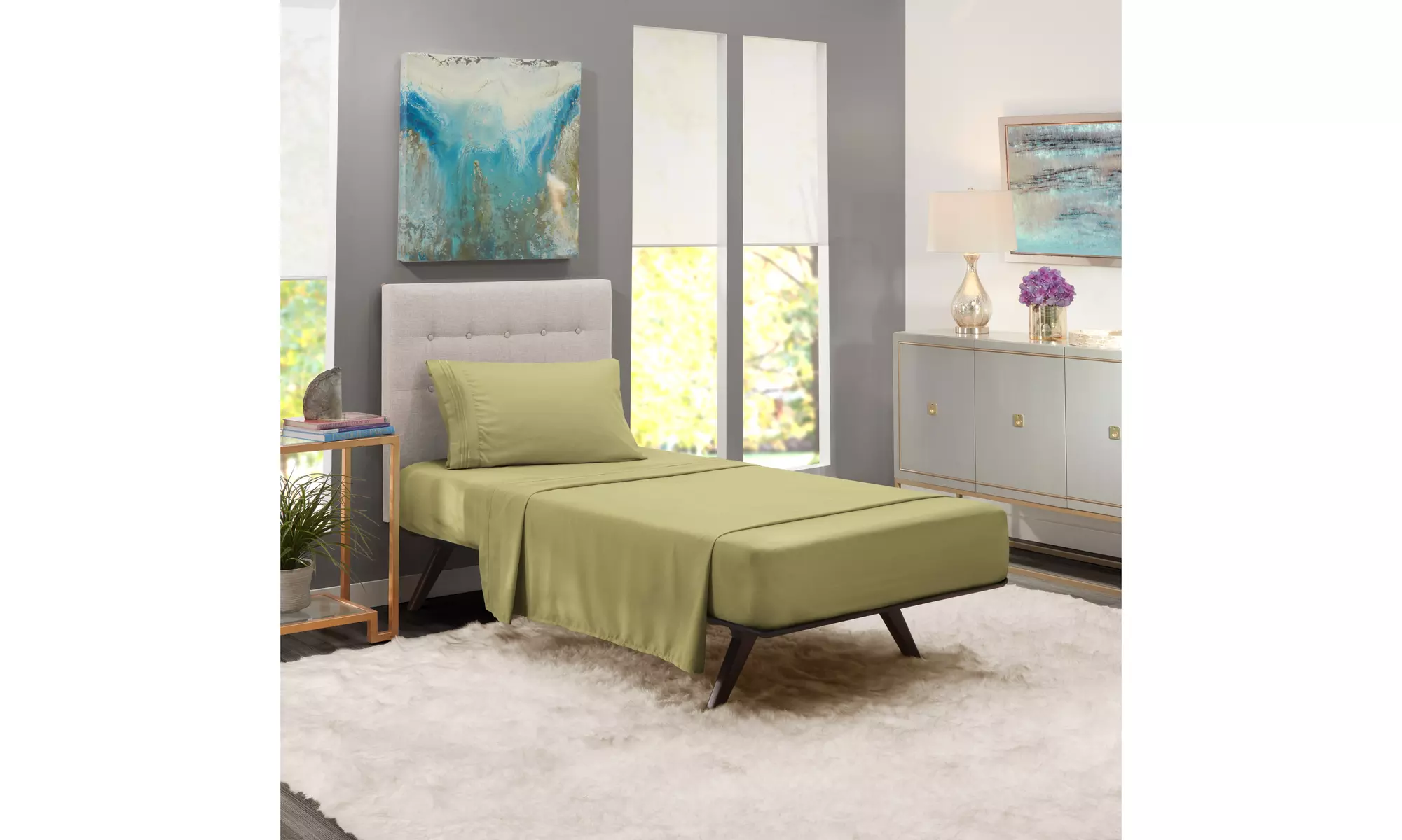 Nestl Premium Deep Pocket Extra Soft 1800 Microfiber Bed Sheet Set