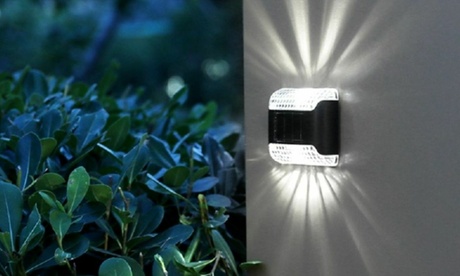 16 Pack: LED Solar Wall/Deck Outdoor Lights White