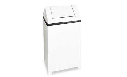 Rubbermaid Commercial Prod.Fire Safe Swing Top Receptacle,Square/Steel