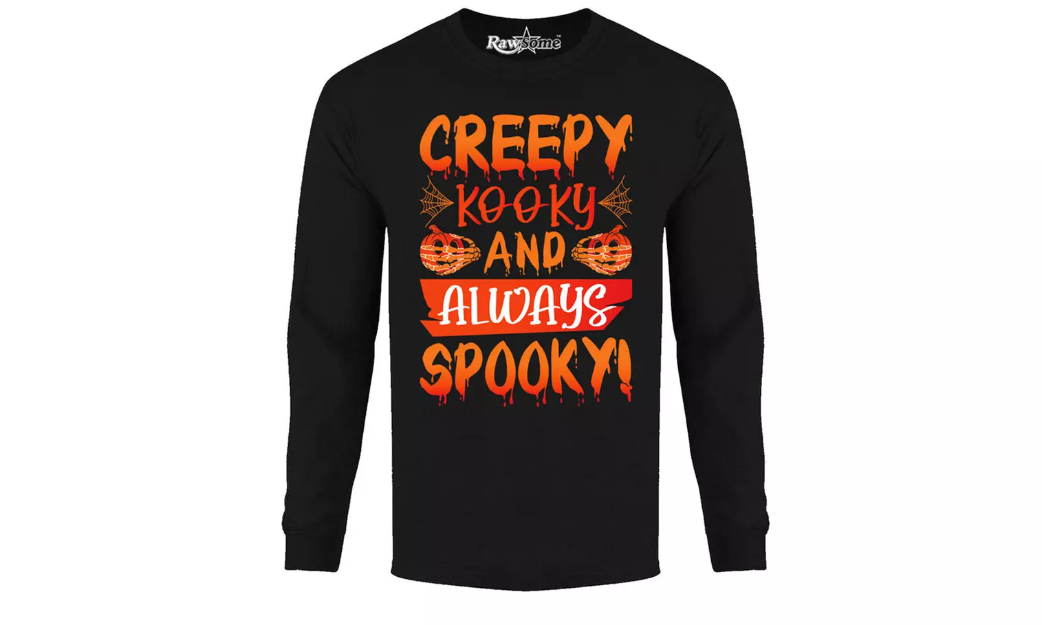 Men Creepy Scary Halloween Long Sleeve Shirt (S-2XL)