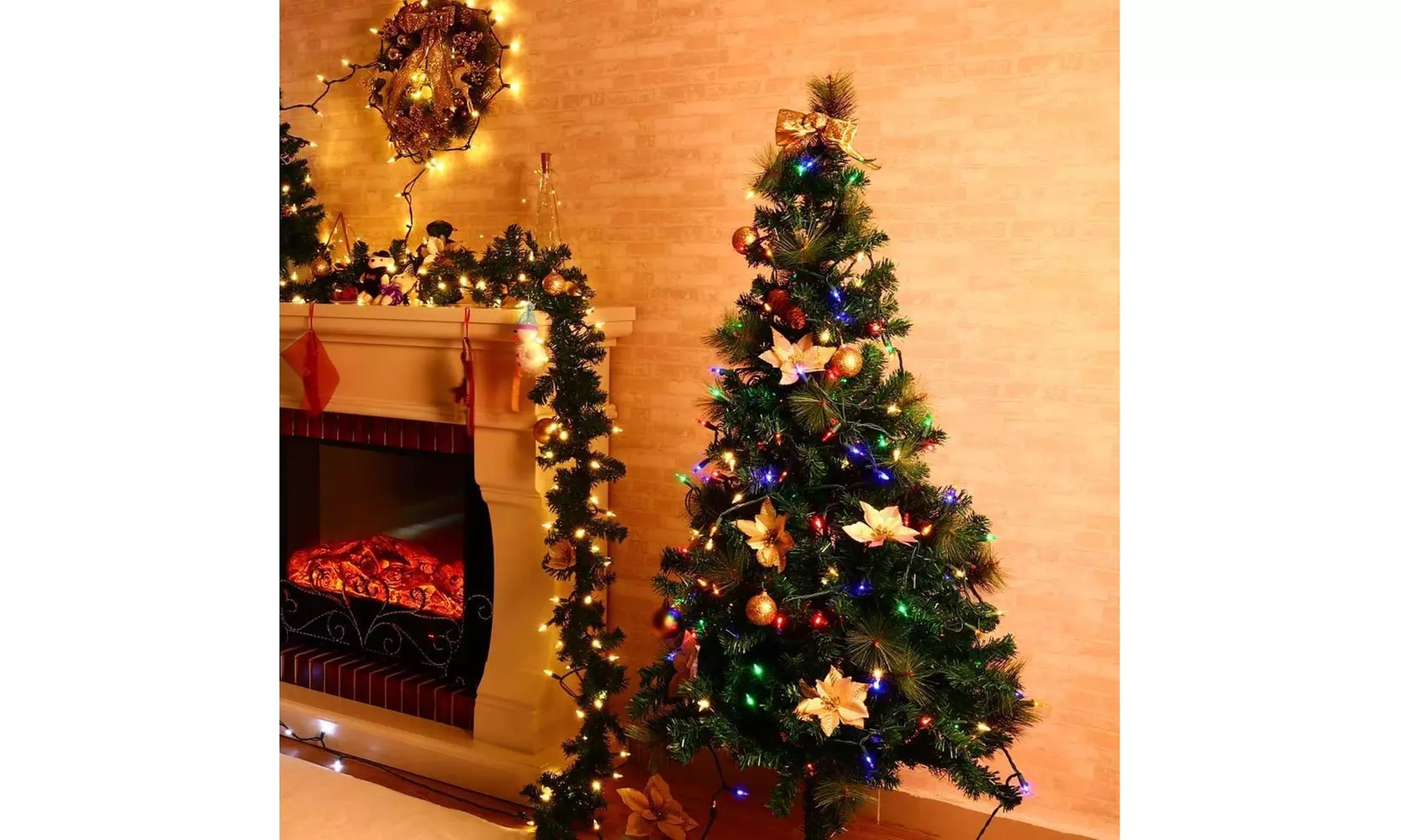 Battery Operated String Lights with Timer & Indicator - Christmas Lights - Second Medium