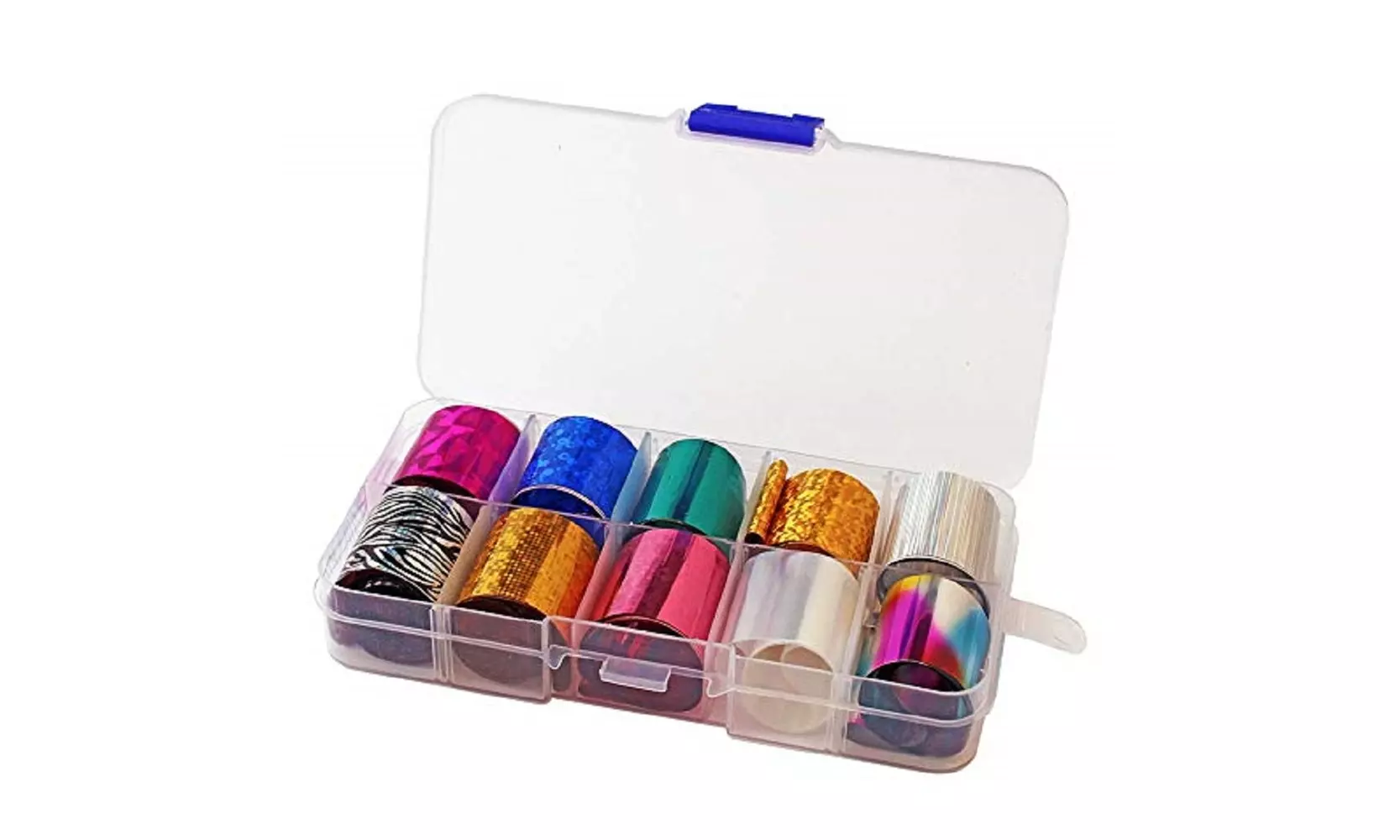10 Holographic Nail Foils Starry Sky Glitter Foils Nail Art Transfer Sticker Set