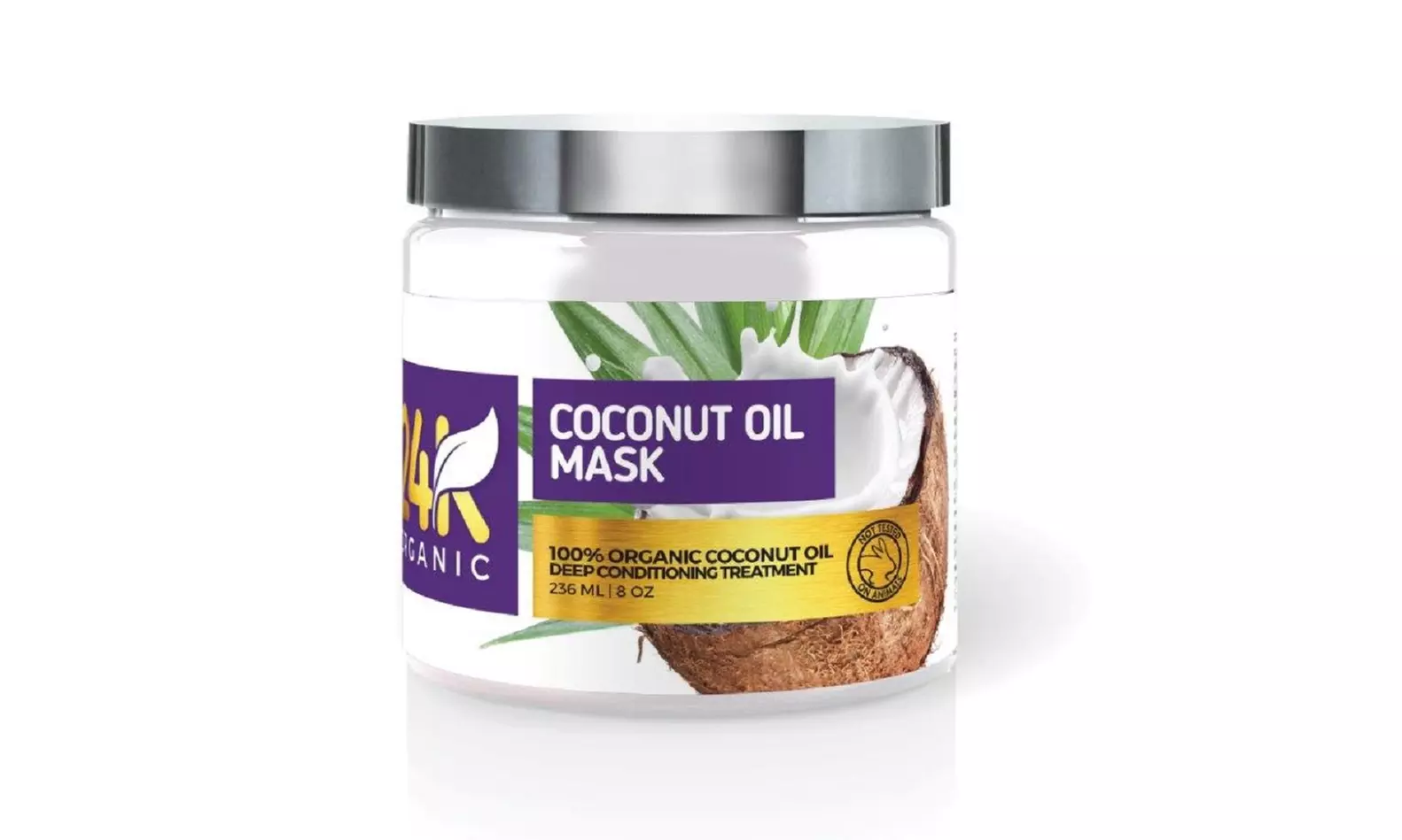 24K Organic Deep Conditioning and Hydrating Coconut Oil Hair Mask - Second Medium
