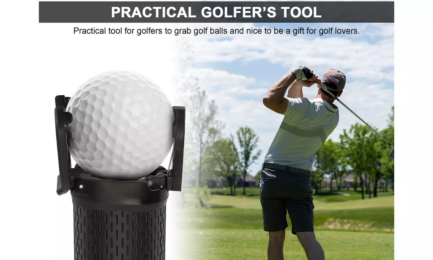4Pcs Golf Ball Pick Up Retriever Grabber Claw Sucker Put On Putter Grip