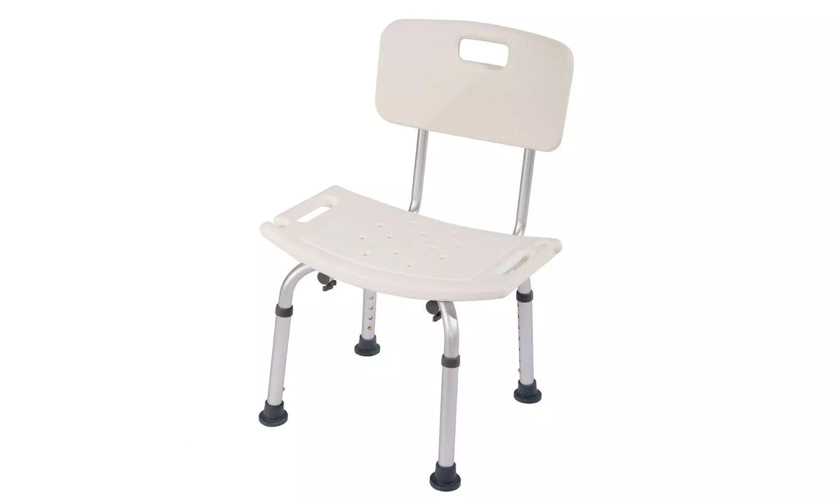 Shower Chair with Back for Elderly - with 7 Adjustable Heights - Primary Image