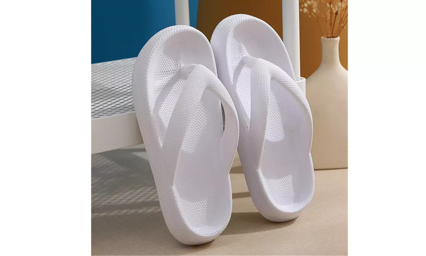 Womens Orthotic Flip Flops Thong Sandals Pillow Slippers With Arch Support