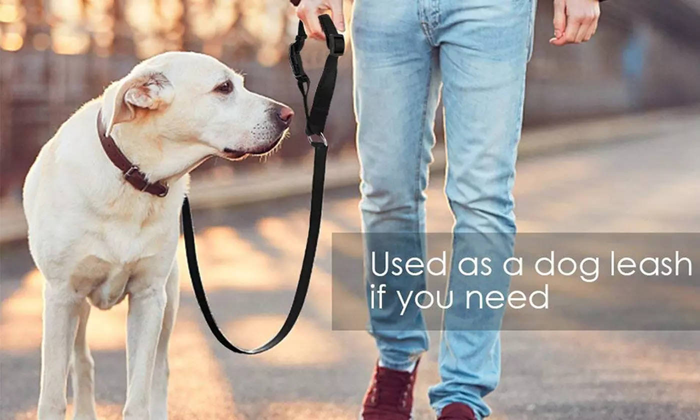 2-Pack Adjustable Pet Dog Cat Safety Leads Car Seat Belt Harness Seatbelt