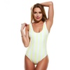 Image 9: Swimsuit Sexy Vertical Stripe Print One-Piece Bikini